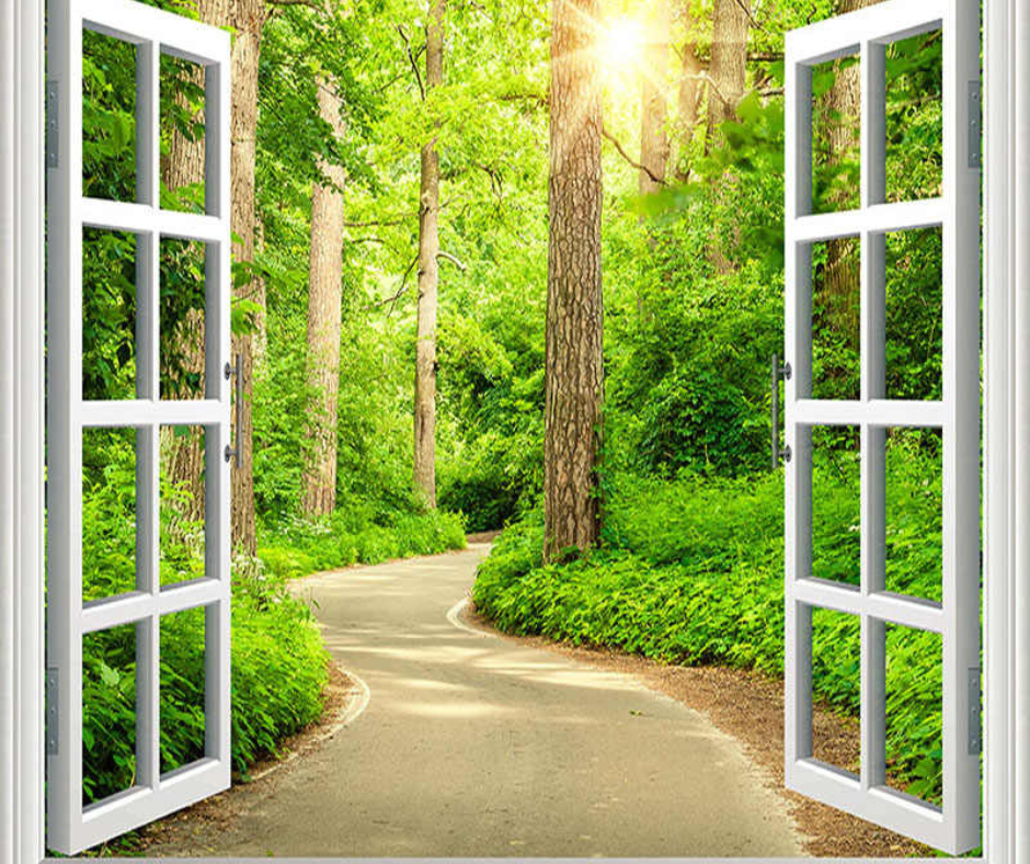 Future Life Progression with path and sun shining
